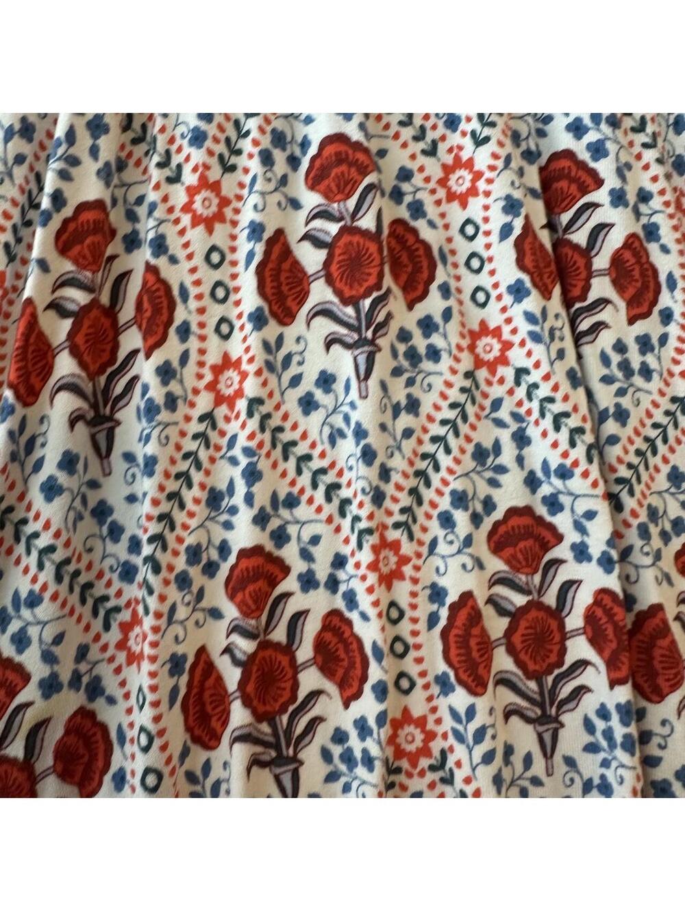 Boden Poppy Bloom Floral Ruffle Trim Faux Wrap Dress size 2 cottagecore cute - Picture 6 of 8